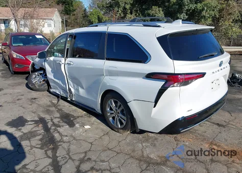 2023 Toyota Sienna Platinum z USA, uszkodzony, nr VIN 5TDESKFC0PS090125